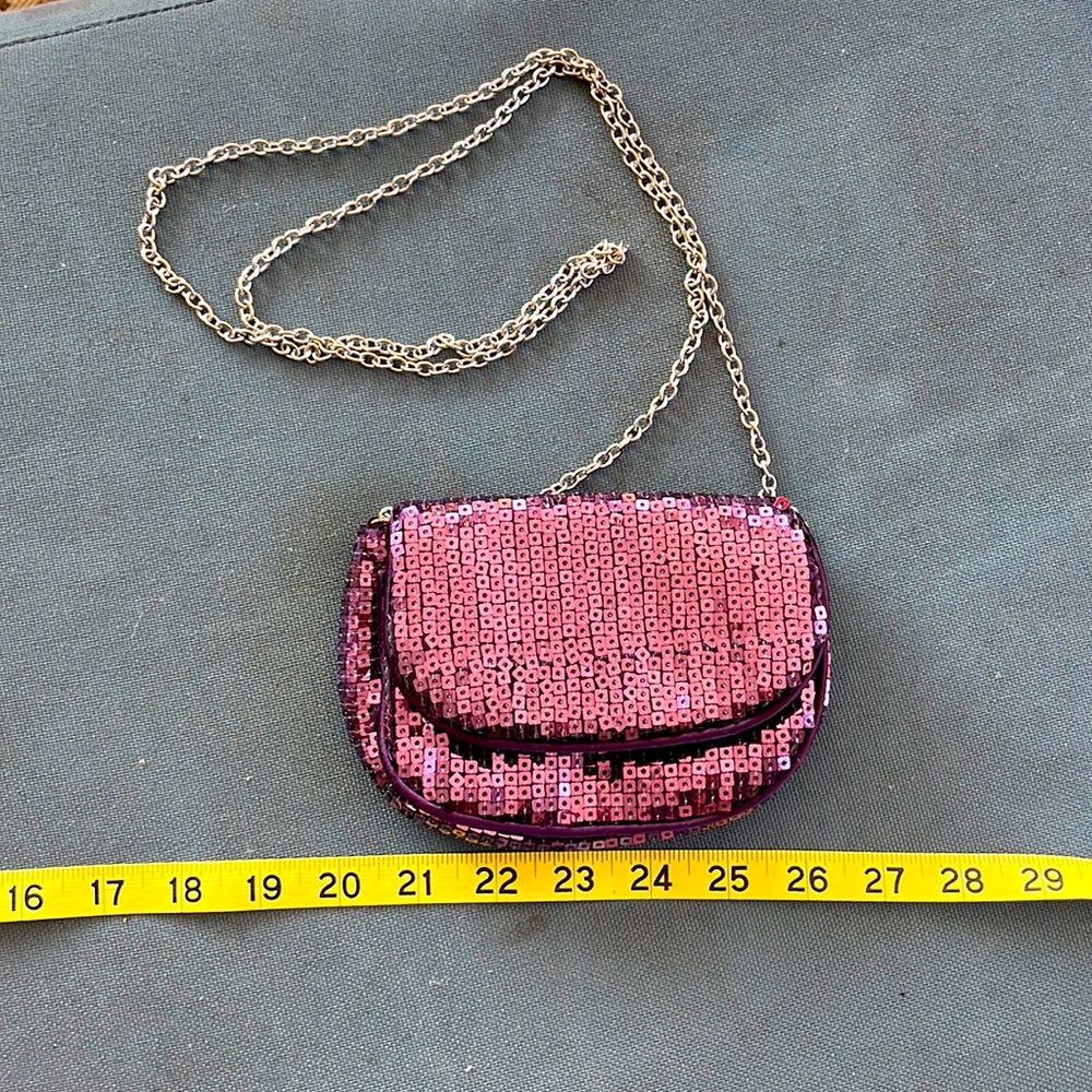 Claire’s mini sequin bag